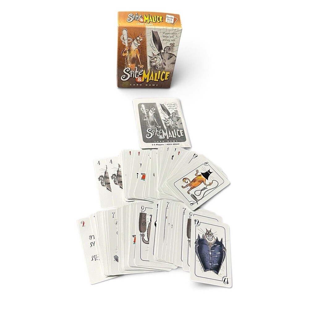 Spite & And Malice Card Game Double Deck 100% Complete